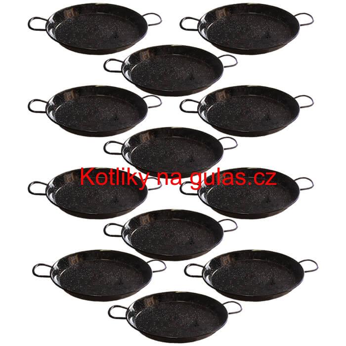 Paella Tapas catering 24 cm - 12 ks pánví