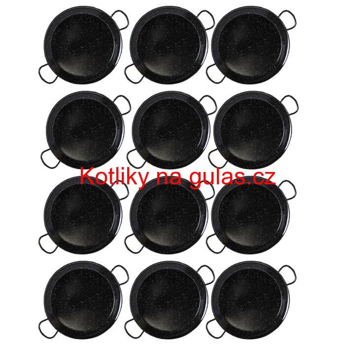 Paella Tapas catering 24 cm - 12 ks pánví