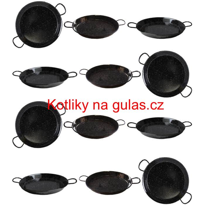 Paella Tapas catering 24 cm - 12 ks pánví
