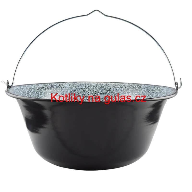 Smaltovaný kotlík 25 L + nerezová kotlina 42 INOX