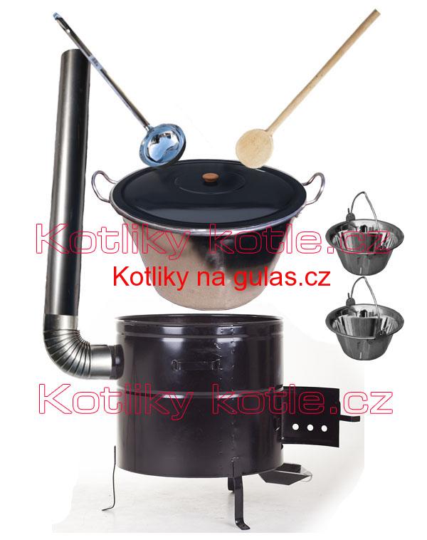 Zabijačková nerezová souprava 80L MAX + 2 servírovací kotlíky