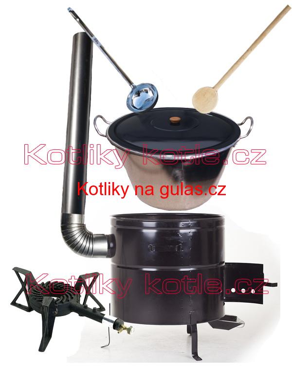 Zabijačkové nerezová souprava 60L MAX + litinový hořák