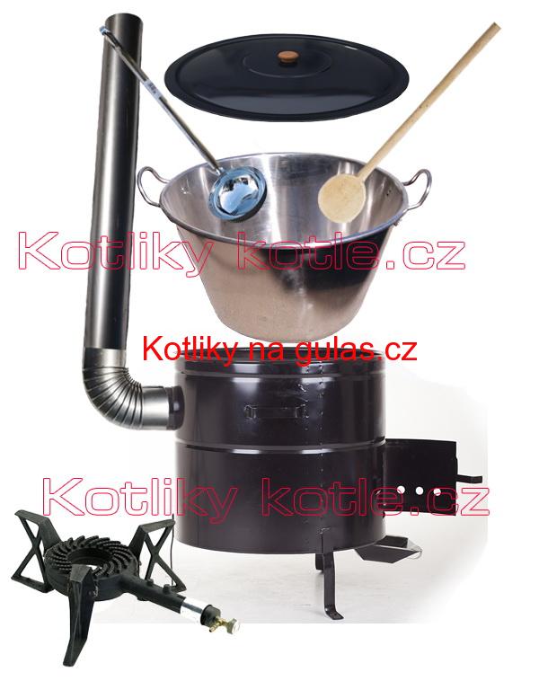 Zabijačkové nerezová souprava 60L MAX + litinový hořák