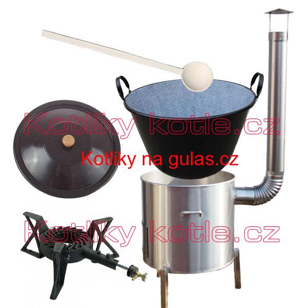 Zabijačkova nerezová souprava 60 L + hořák