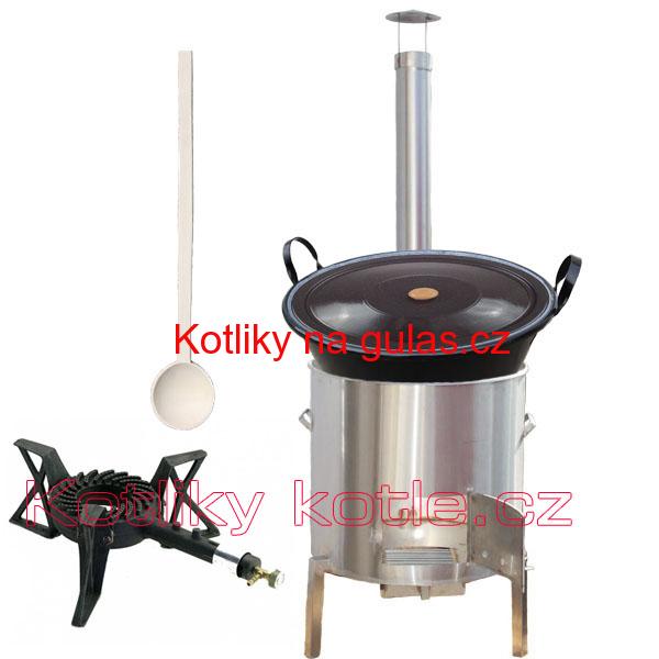 Zabijačkova nerezová souprava 60 L + hořák