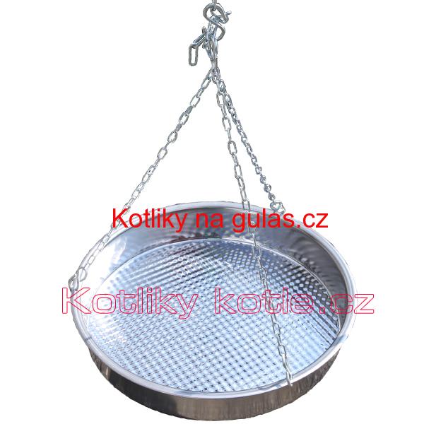 Nerezová panvica s retiazkou 49 cm