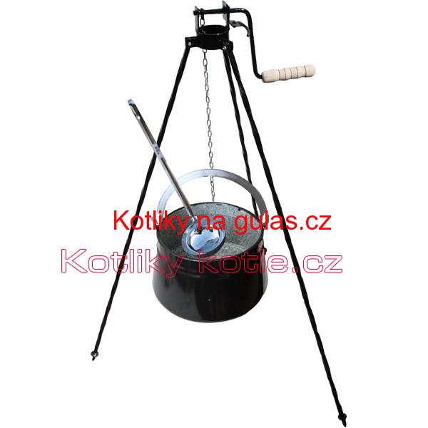 Kotlík na ryby 20 L + trojnožka s kladkou