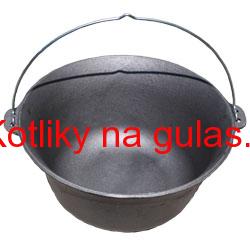 Litinový kotlík 22 L + antikórová naběračka