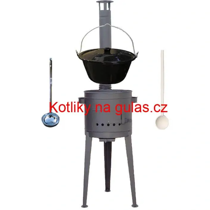Smaltovaný kotlík 25 L (1,2 mm) + vysoká kotlina (1,5 mm) HODO 42 PLUS 600