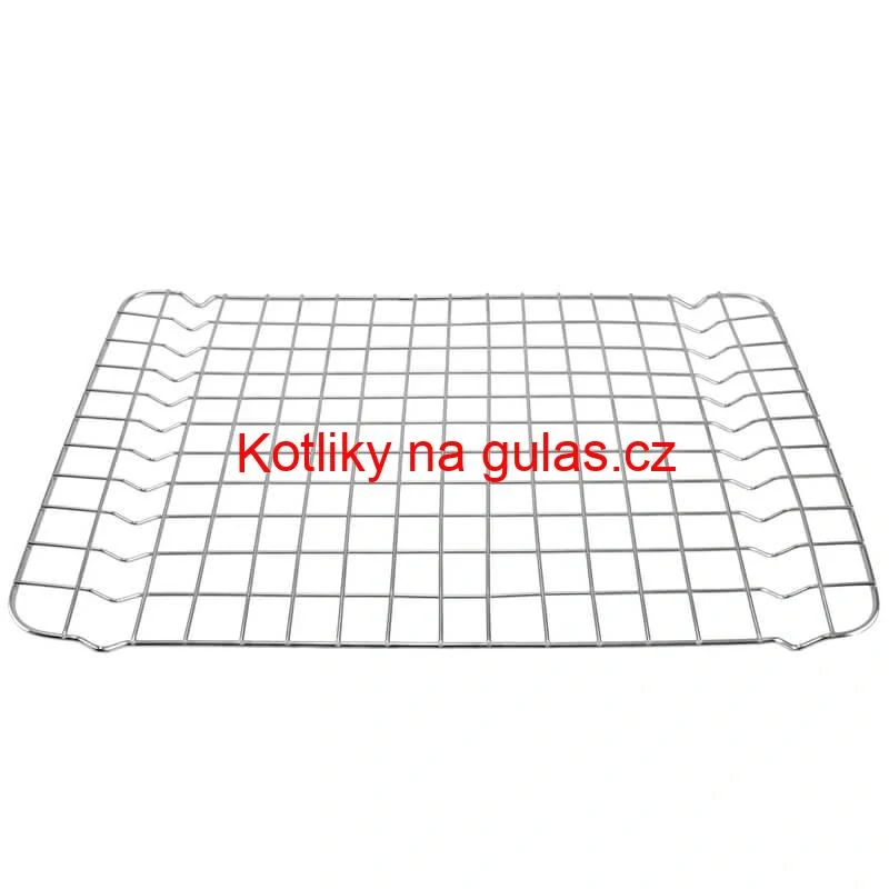 Nerezový rošt na pekáč na grilování a pečení 33 x 22 cm