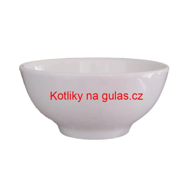 Keramická miska na servírování guláše 15 cm bílá