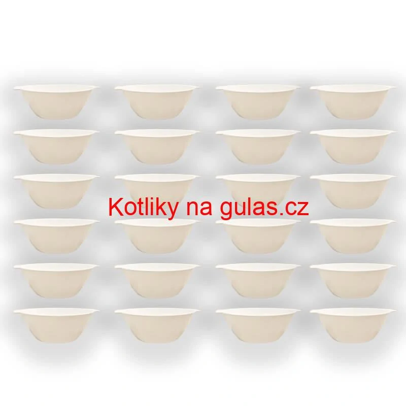 Sada 24 ks: Plastová miska na fajnový kotlíkový guláš a polévky – 500 ml