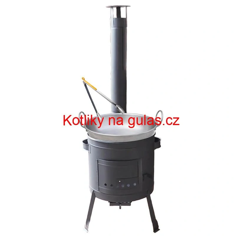 Sada na smažení langošů v přírodě 36 cm se žáruvzdornou kotlinou