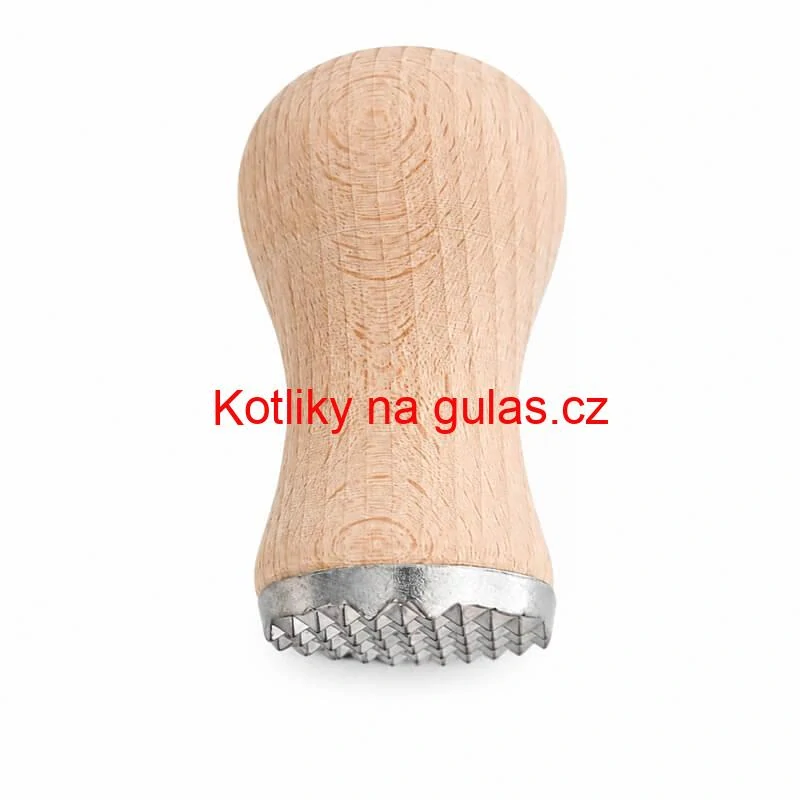Ruční tlouček na maso s dřevěnou rukojetí