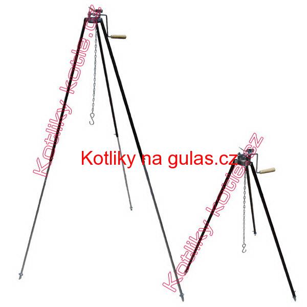 Teleskopická trojnožka s pojistnou kladkou
