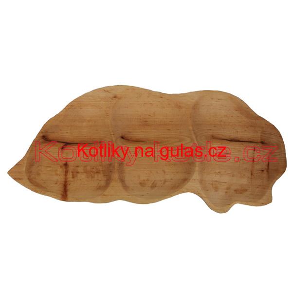 Servírovací dřevěný podnos Prasátko