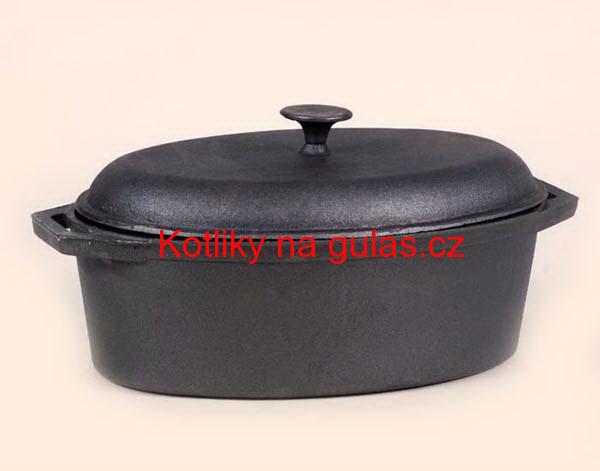 Litinový pekáč - ovál 36