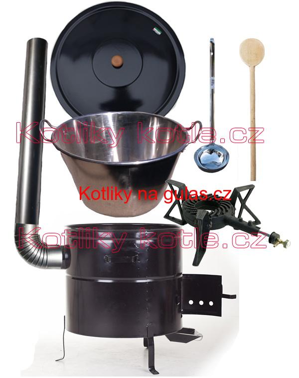 Zabijačkové nerezová souprava 50L MAX + litinový hořák