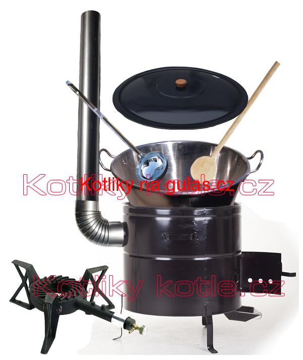 Zabijačkové nerezová souprava 50L MAX + litinový hořák