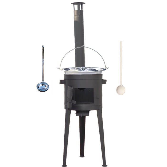 Kotlíkový gulášový set 36 PLUS 600 + nerezový kotlík 14 L (0,8 mm)