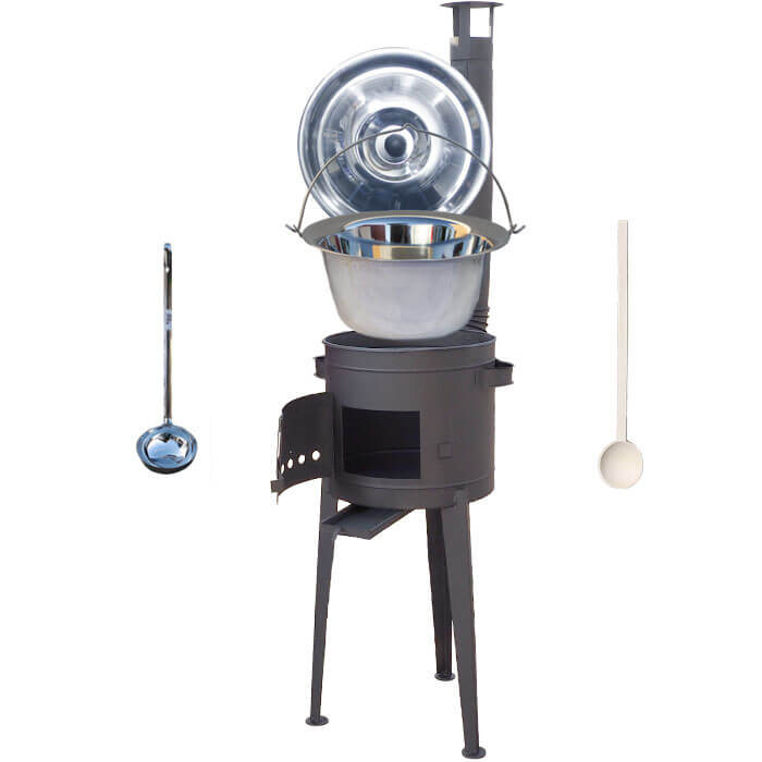 Nerezový kotlík 30 L (1,2 mm) + vysoká kotlina 45 cm PLUS 600