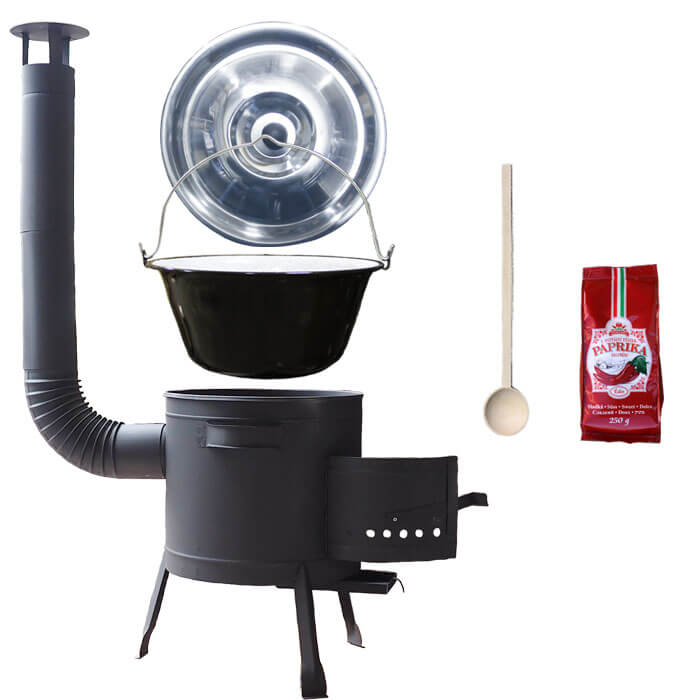 Smaltovaný kotlík 22 L (1,2 mm) + silnostěnná (1,5 mm) žáruvzdorná kotlina BALKY STRONG 42 PLUS 600