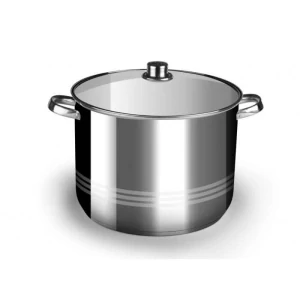 Nerezový hrnec 9 L + skleněná poklice