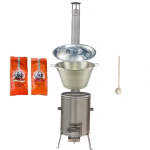 Nerezový kotel 40 L + nerezová kotlina 45 cm LUX + paprikové koření na guláš