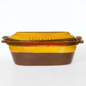 Římská mísa / pekáč z glazované terakotové hlíny 6 l