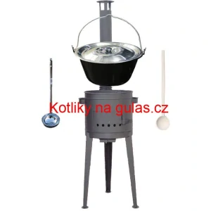 Smaltovaný kotlík 30 L (1,2 mm) + vysoká kotlina 47 cm (2 mm) HODO PLUS 600
