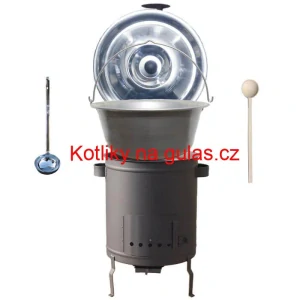 Nerezový kotlík 15 L (1,5 mm) + hrubostěnná (1,5 mm) a žáruvzdorná kotlina 36 PLUS 600