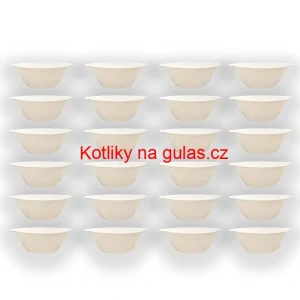 Sada 24 ks: Plastová miska na fajnový kotlíkový guláš a polévky – 500 ml