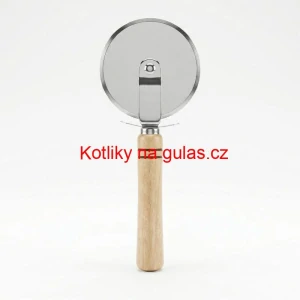 Kráječ na pizzu s dřevěnou rukojetí 22 cm
