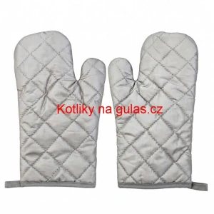 Kuchyňské chňapky šedé 28×15 cm — sada 2 ks
