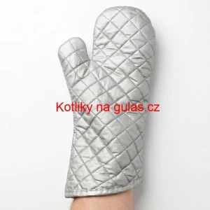 Chňapka stříbrná s dlouhým rukávem 35 cm