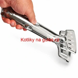 Nerezové kleště na rybu – kuchyňská obracečka 2 v 1, 28 cm