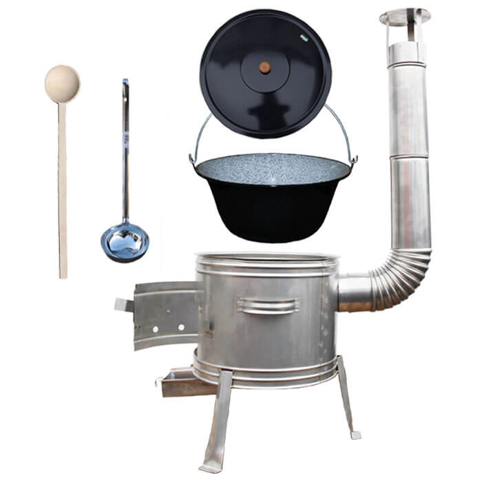 Smaltovaný kotlík 13 L + nerezová kotlina 36 cm TOPLUX