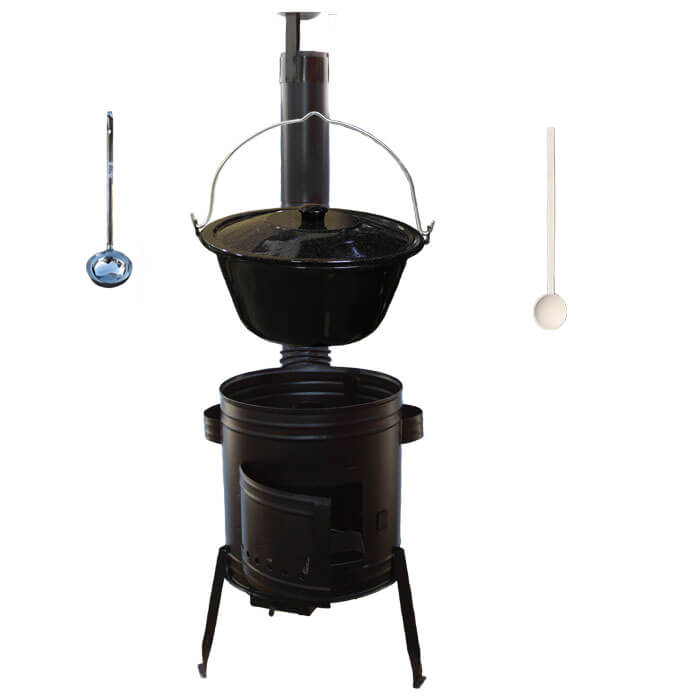 Smaltovaný kotlík 20 L (1,2 mm) + kovová kotlina 42 CLASSIC  (KOV)