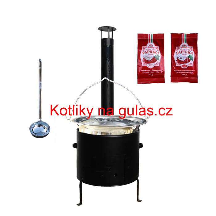 Kotlíkový gulášový set 42 CLASSIC + 20 L nerezový kotlík (1,2 mm)