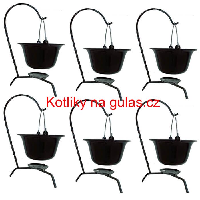 Servírovací souprava SMALT BLACK 6 ks