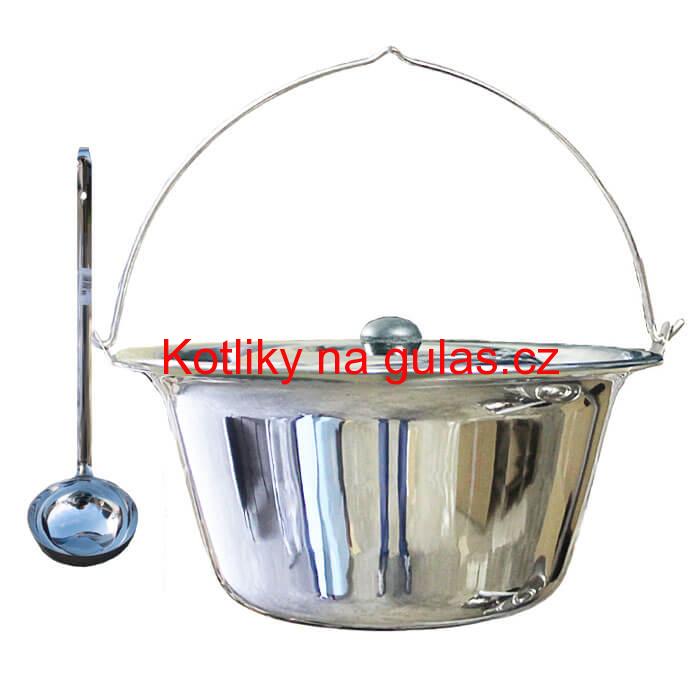 Nerezový kotlík 30 L (1,2 mm) + nerezová poklice