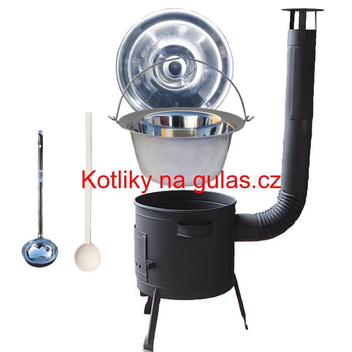 Nerezový kotlík 30 L (1,2 mm) + nízká kotlina 45 cm PLUS 600