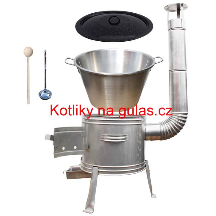 Nerezový kotel 40 L + nerezová kotlina 45 cm TOPLUX