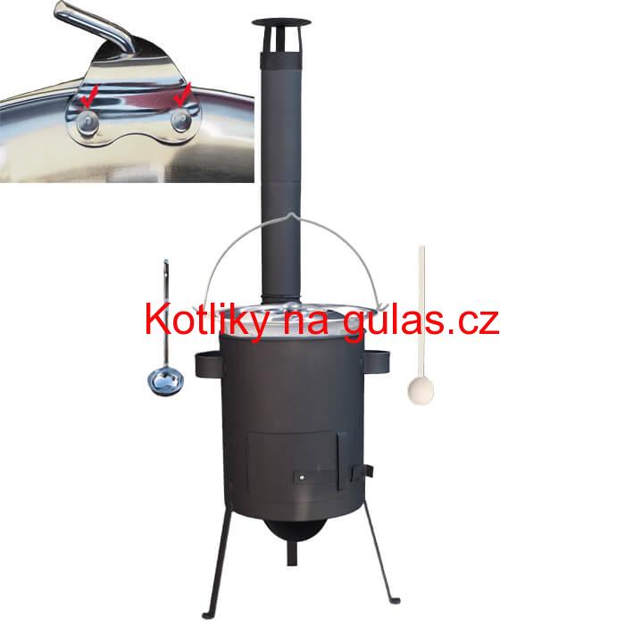 Nerezový kotlík 20 L (0,8 mm) + žáruvzdorná kotlina 42 PLUS 600 4 MM
