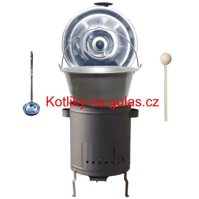 Nerezový kotlík 30 L (1,5 mm) + silnostěnná (1,5 mm) a žáruvzdorná kotlina 45 PLUS 600