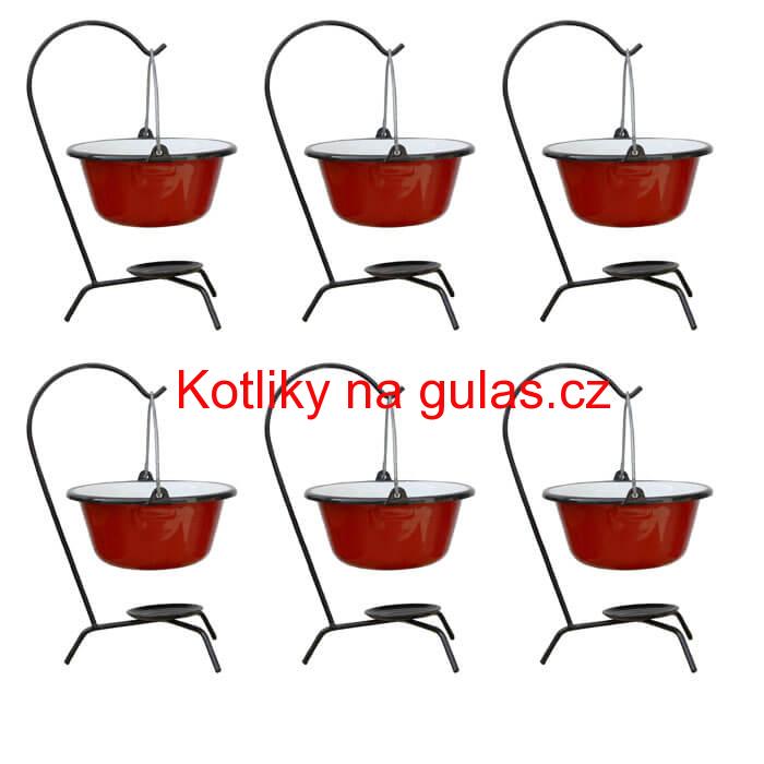 Servírovací souprava SMALT RED 6 ks