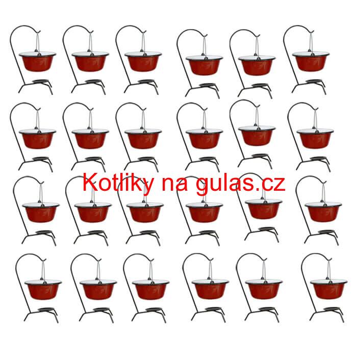Servírovacia súprava SMALT RED 24 ks