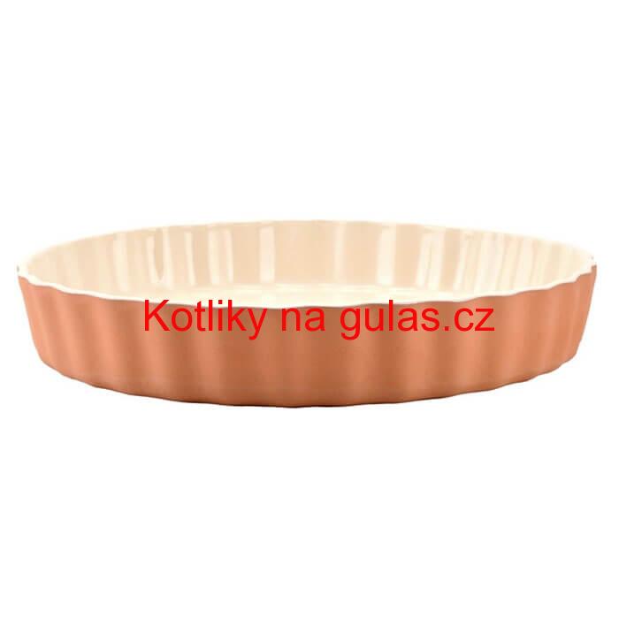 Hliněná forma na dort s glazurou 30 cm