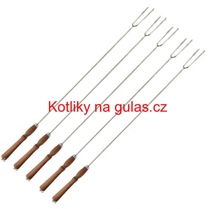 Vidličky na opékání 90 cm, 5 ks NEREZ