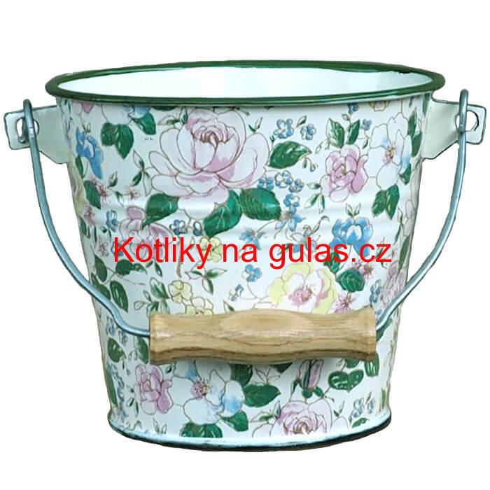 Smaltované vědro 1 L DECOR